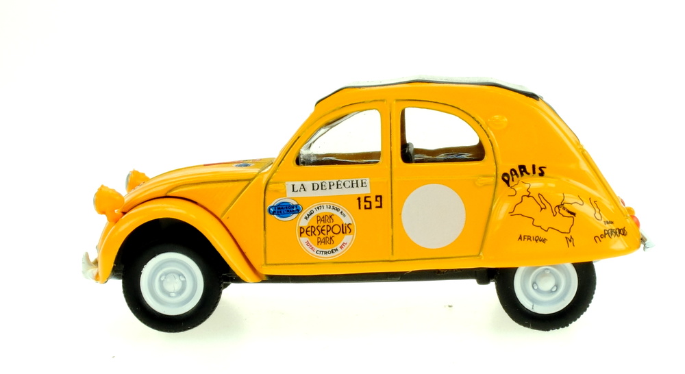 Citroen 2CV nº 159 Raid Paris Persepolis 1971 Norev 311647 1 64 1 54