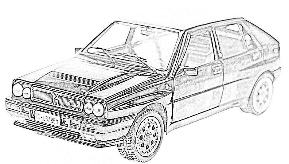 Чертеж lancia delta integrale