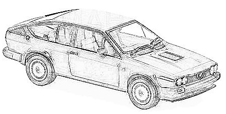 dibujo Alfa Romeo GT/GTV