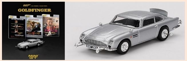 Aston Martin DB5 - Goldfinger versión defensiva activada (1965) MiniGT 23-MGT00900-007E 1/64 