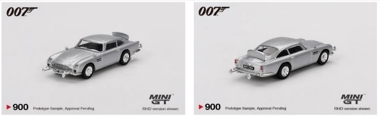 Aston Martin DB5 - Goldfinger versión defensiva activada (1965) MiniGT 23-MGT00900-007E 1/64 