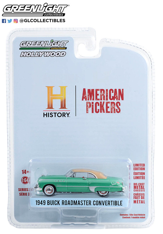 Buick Roadmaster Convertible (1949) American Pickers (2010-Current TV Series) Greenlight 44970D 1/64 