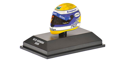 Casco Schubert RF1 nº 7 Nico Rosberg (2008) Minichamps 389080007 1/8 