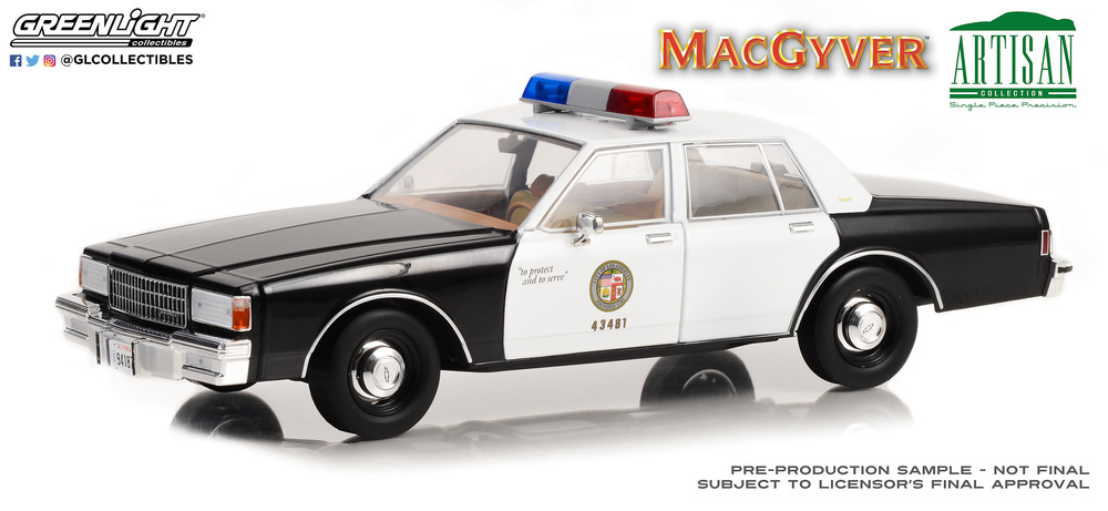 Chevrolet Caprice - MacGyver (LAPD) 1986 Greenlight 1/18 