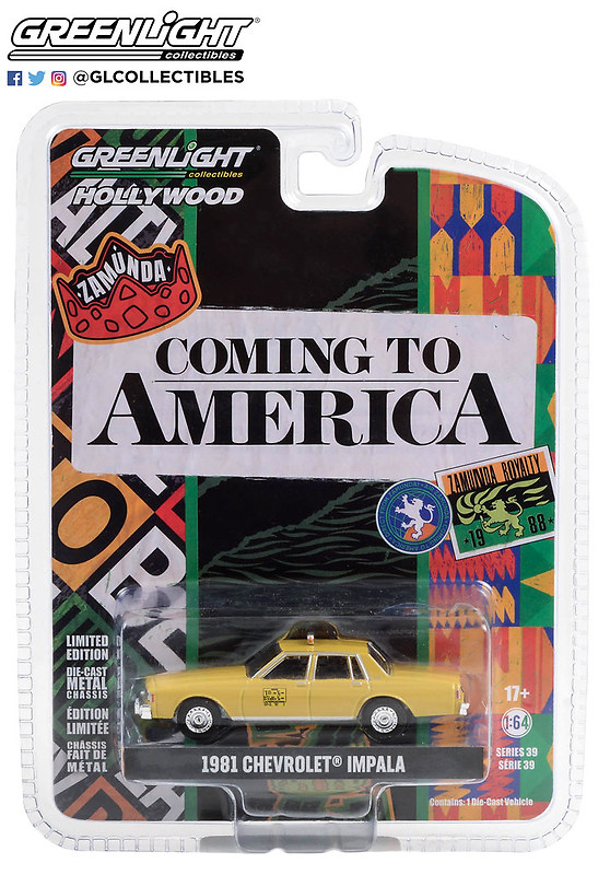 Chevrolet Impala Taxi - Coming to America (1988) Greenlight 44990C 1/64 