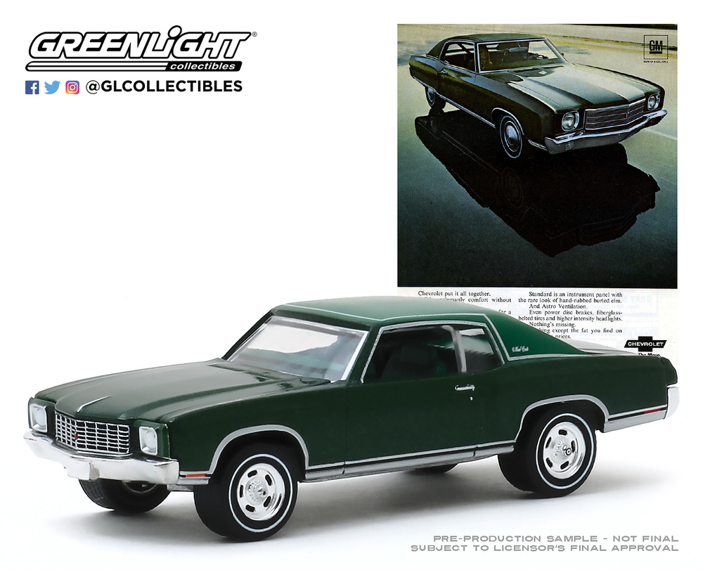 Chevrolet Monte Carlo (1970) Greenlight 39030D 1/64 