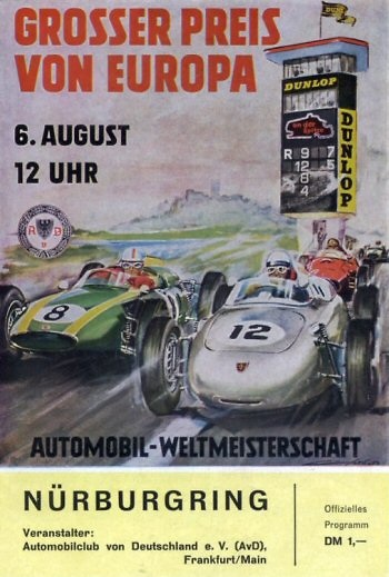 Poster del GP. F1 de Alemania de 1961 