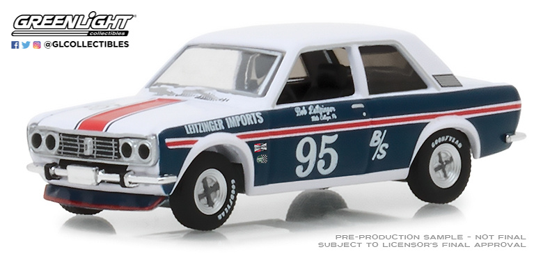 Datsun 510 nº 95 Bob Leitzinger (1969) 47020A Greenlight 1/64 