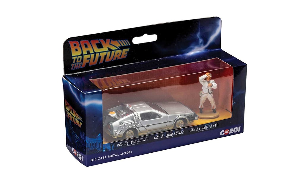 Regreso al Futuro DeLorean con figura de Doc Brown Corgi CC05503 