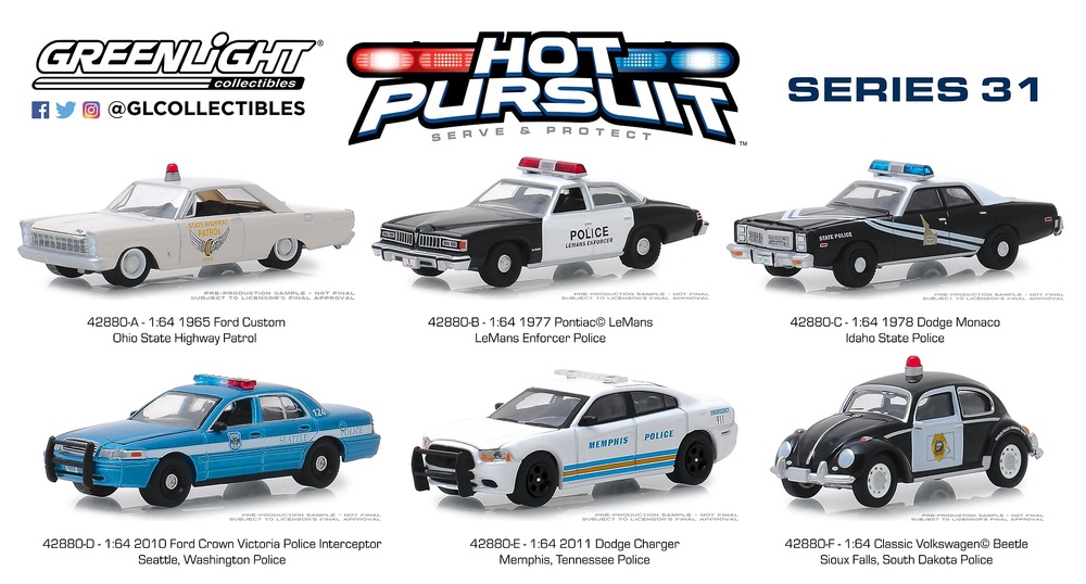 Dodge Charger - Policía de Memphis (Tennesse) (2011) Greenlight 42880E 1/64 