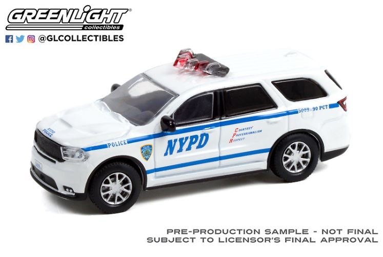Dodge Durango - Policia Nueva York (NYPD) (2019) Greenlight 42980F 1/64 