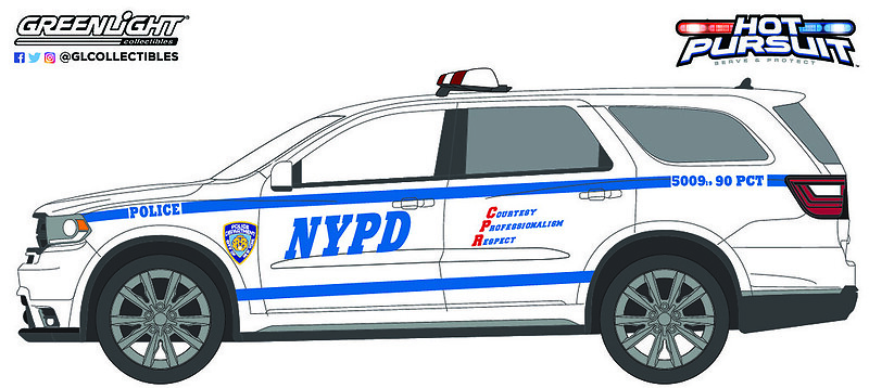 Dodge Durango - Policia Nueva York (NYPD) (2019) Greenlight 42980F 1/64 