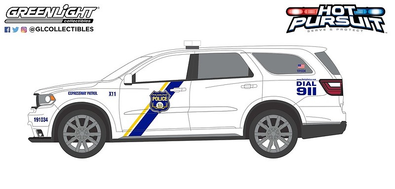Dodge Durango - Policia de Filadelfia Pensilvania (2019) Greenlight 42990E 1/64 