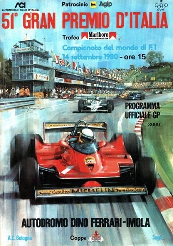 Poster del GP. de Italia de 1980 