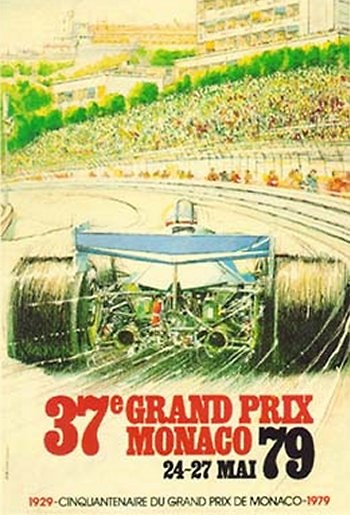 Poster del GP. F1 de Mónaco de 1979 