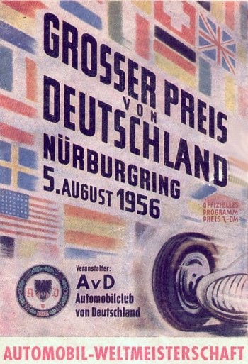 Poster del GP. F1 de Alemania de 1956 