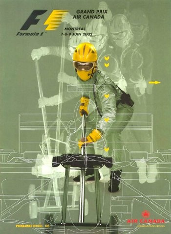 Poster GP. F1 Canadá 2002 