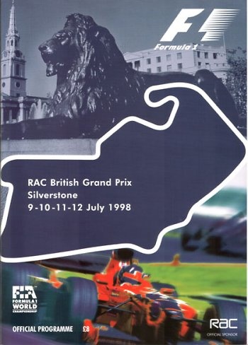 Poster del GP. F1 de Gran Bretaña de 1958 