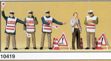 Figuras Policia Control Alcoholemia Preiser 10419 1/87 