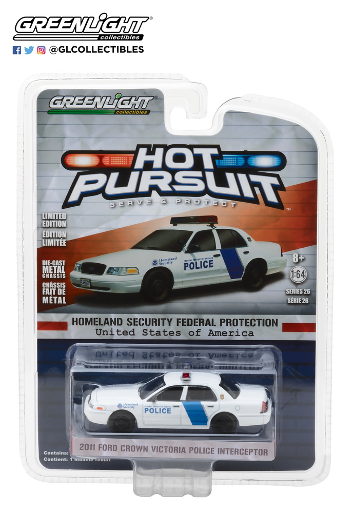 Ford Crown Victoria - Homeland Security Federal Protective Service (2011) Greenlight 1/64 