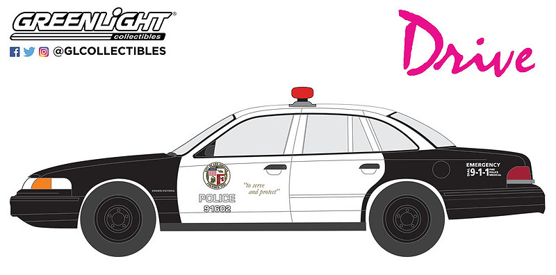 Ford Crown Victoria Police Interceptor (1992) - Drive (2011) Greenlight 44930D 1/64 