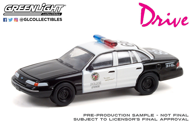 Ford Crown Victoria Police Interceptor (1992) - Drive (2011) Greenlight 44930D 1/64 