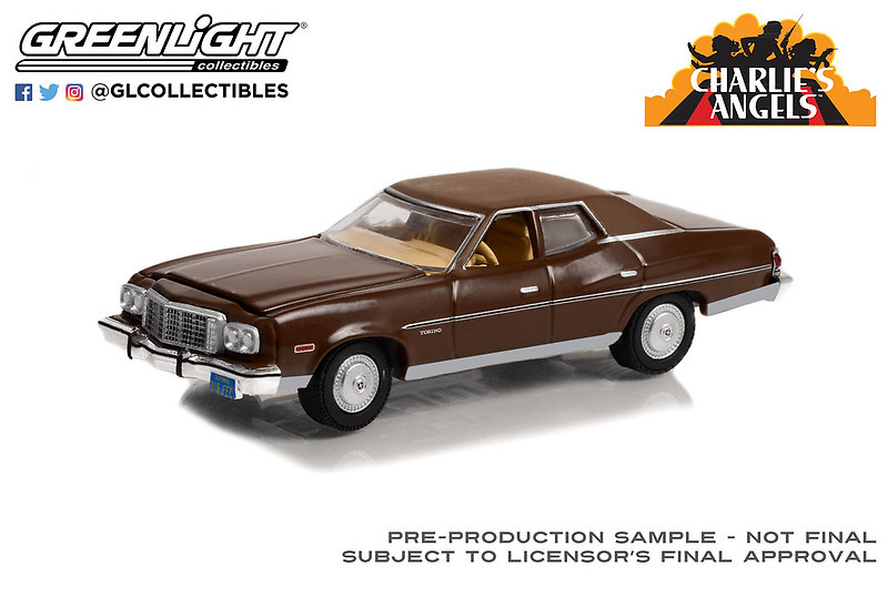 Ford Gran Torino Brougham (1974) Angeles de Charlie (1976-81 TV Series) Greenlight 44970A 1/64 