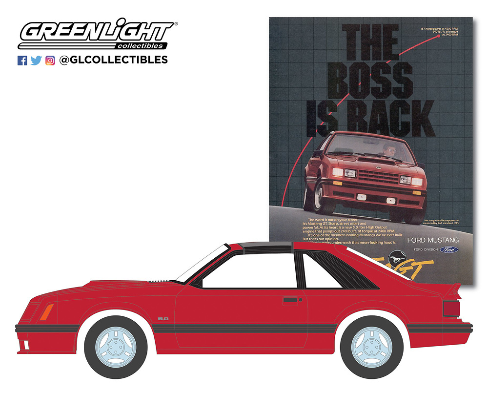 Ford Mustang GT (1982) Greenlight 39050E 1/64 