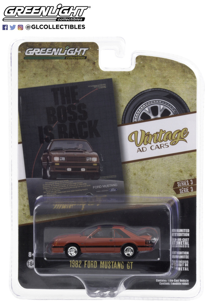 Ford Mustang GT (1982) Greenlight 39050E 1/64 