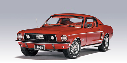 Autoart 72801 Ford Mustang GT 390 (1968) Autoart 1:18 color rojo