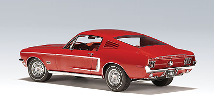 Autoart 72801 Ford Mustang GT 390 (1968) Autoart 1:18 color rojo