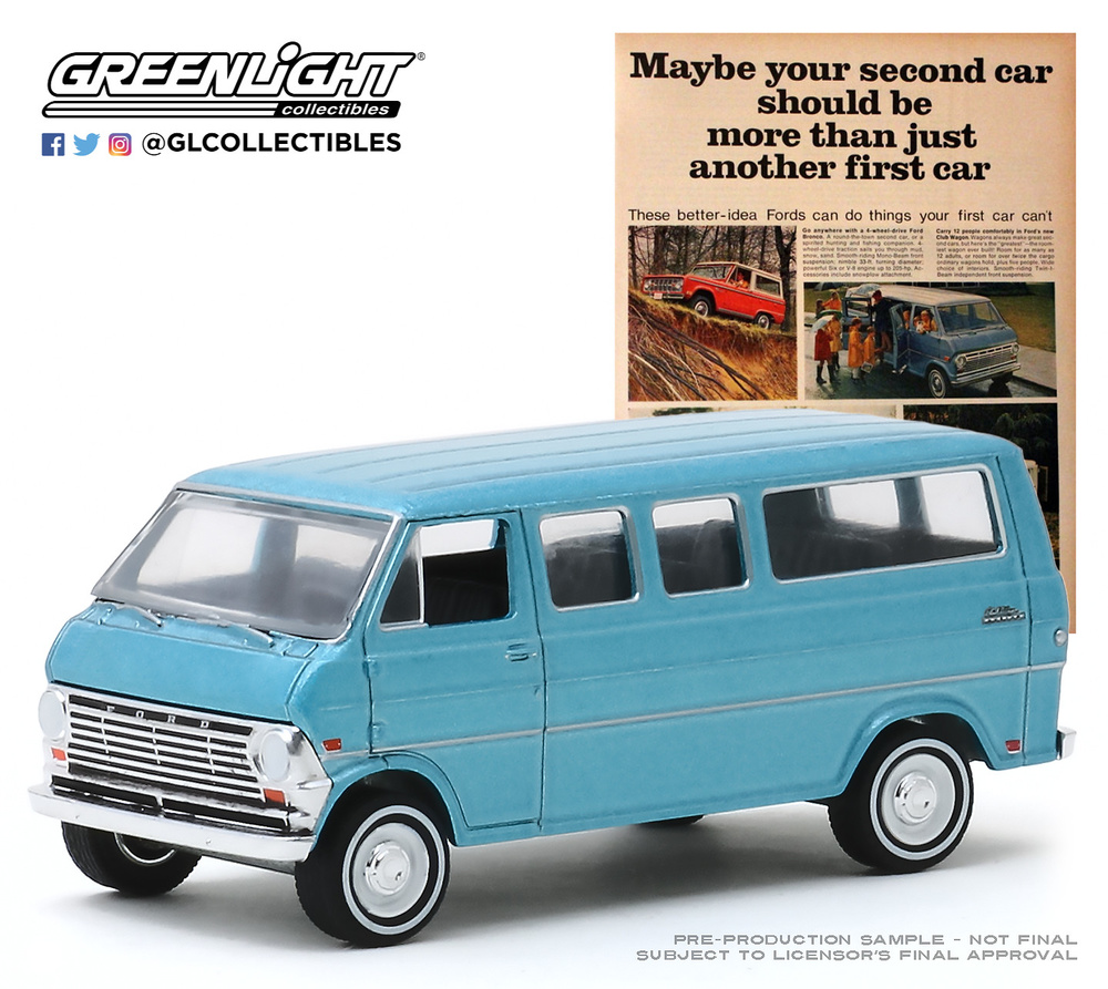 Ford Club Wagon (1968) Greenlight 39030C 1/64 