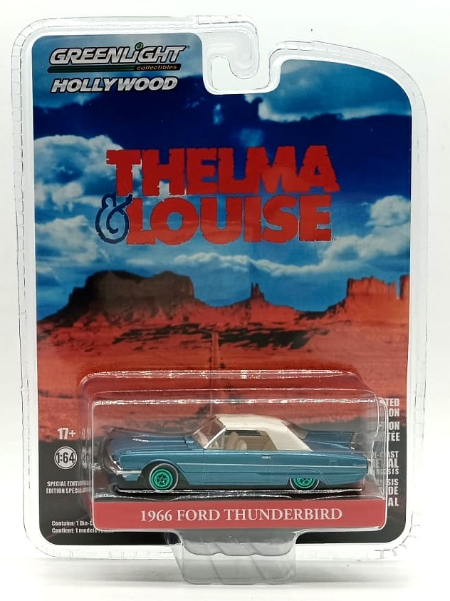 Ford Thunderbird Convertible con techo (1966) Thelma & Louise (1991) Green Machine 1/64 