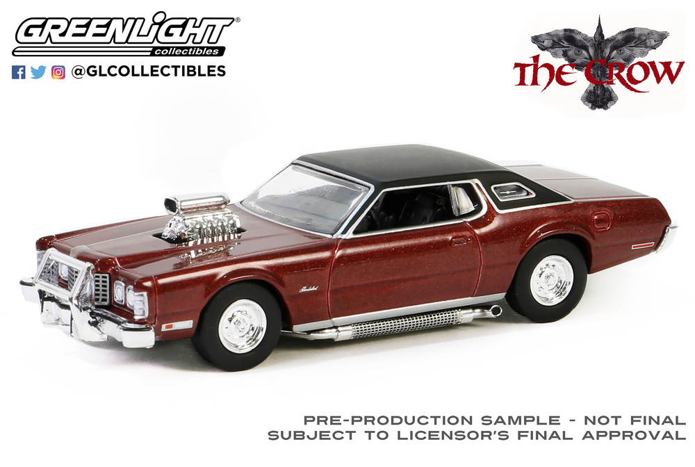 Ford Thunderbird con Sobrealimentador Pelicula El Cuervo Greenlight 1/64 62020D 