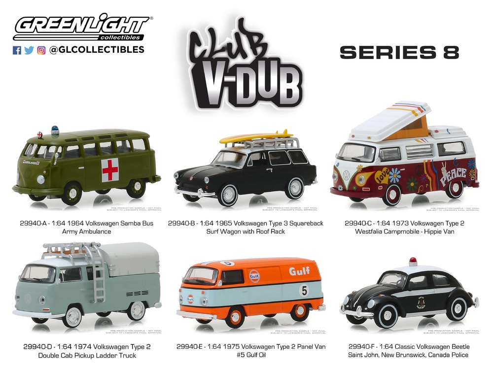 Club Vee-Dub serie 8 (2019) Greenlight 29940 1/64 