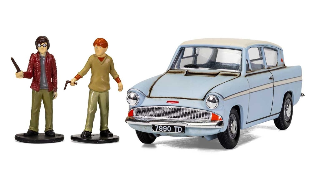 Harry Potter - Ford Anglia Encantado con figuras de Harry y Ron Corgi CC99725 