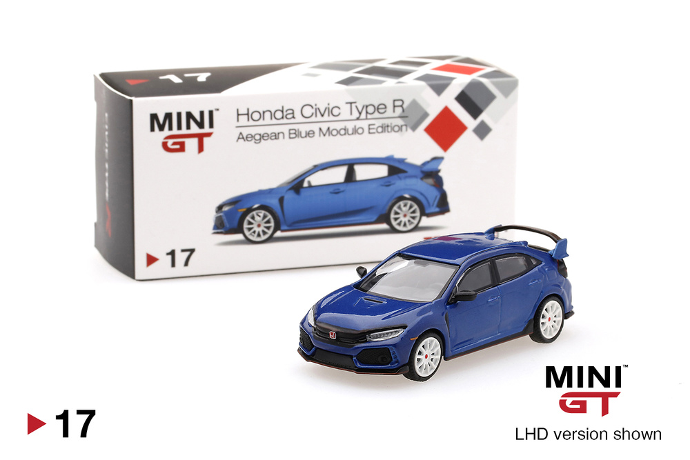 Honda Civic Type R (FK8) Aegean Blue Modulo Edition (2018) TSM MGT00017-L 1/64 