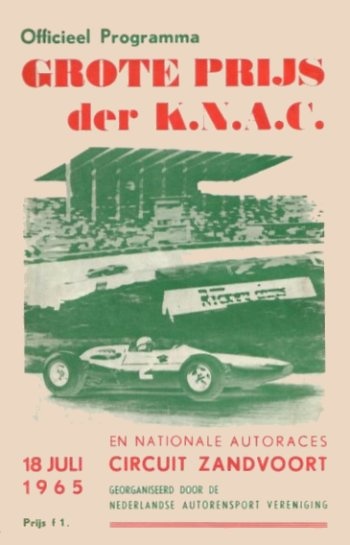 Poster del GP. F1 de Holanda de 1965 