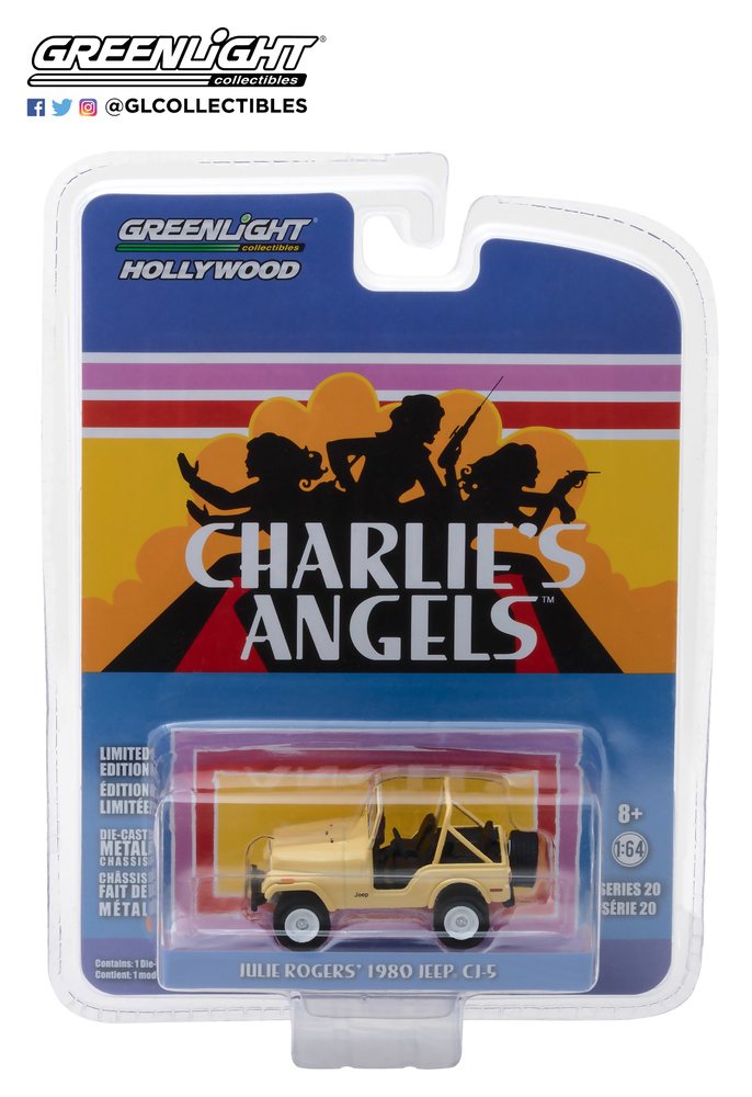 Jeep CJ-5 Los Angeles de Charlie (1976) Greenlight 44800C 1/64 