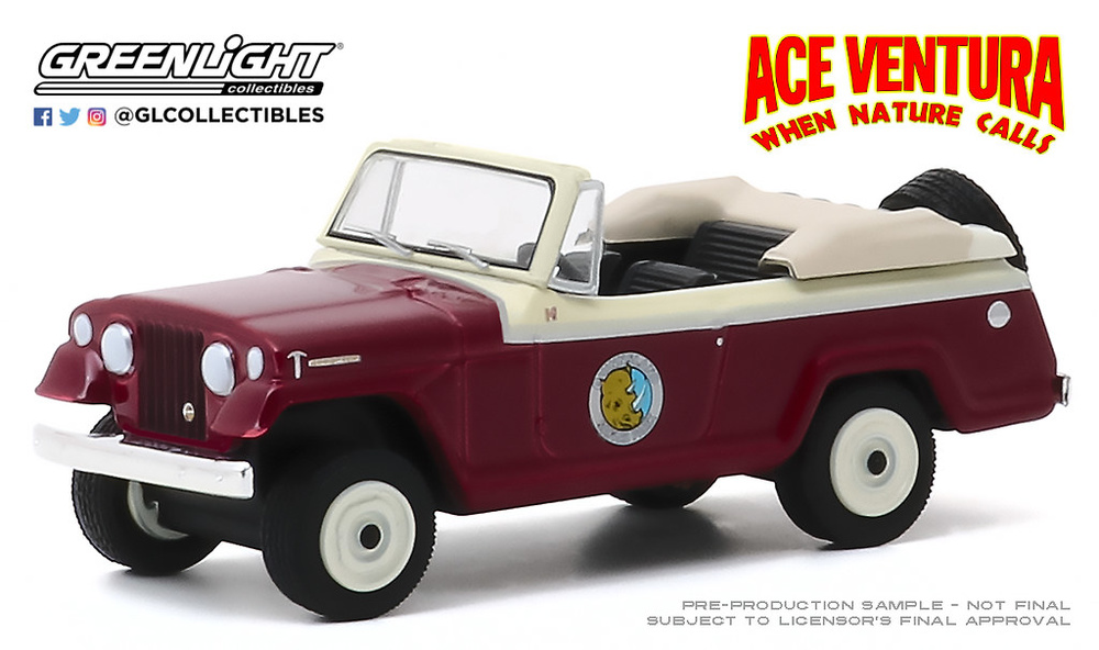 Jeep Comando Convertible (1967) Ace Ventura: When Nature Calls (1995) Greenlight 44880F 1/64 