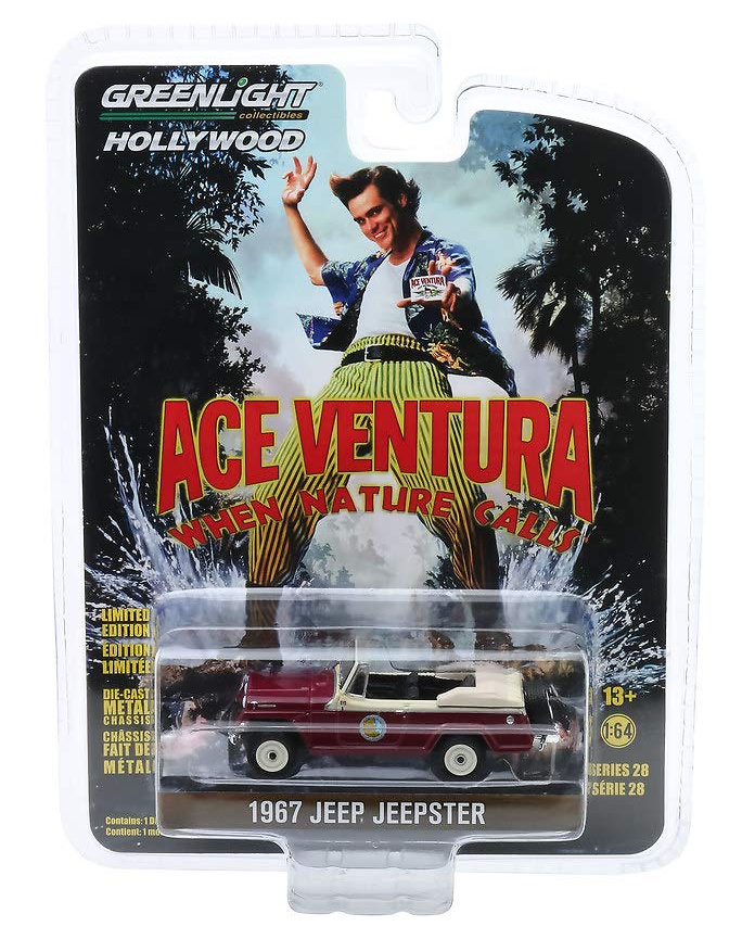 Jeep Comando Convertible (1967) Ace Ventura: When Nature Calls (1995) Greenlight 44880F 1/64 