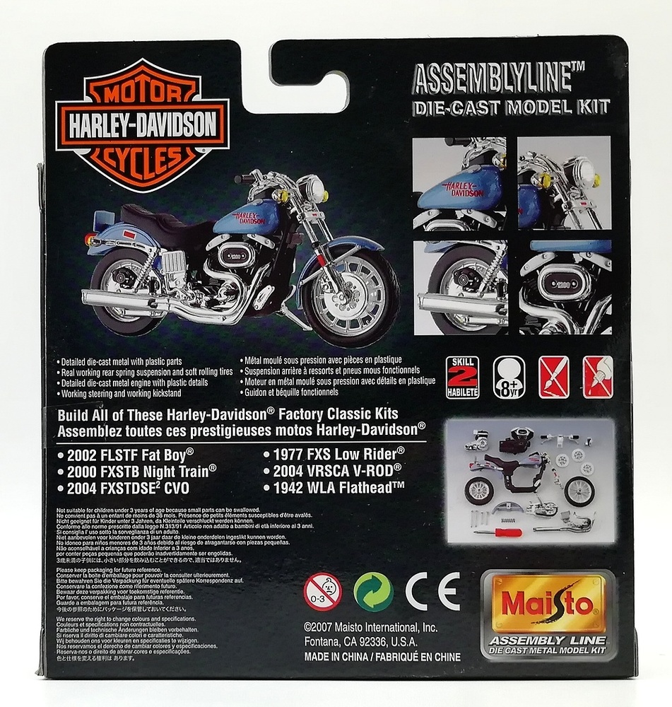 KIT Harley Davidson FXS Low Rider (1977) Maisto 1/18 