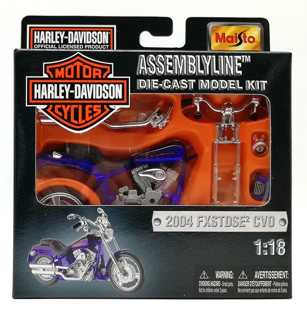 KIT Harley Davidson FXSTDSE CVO (2004) Maisto 1/18 