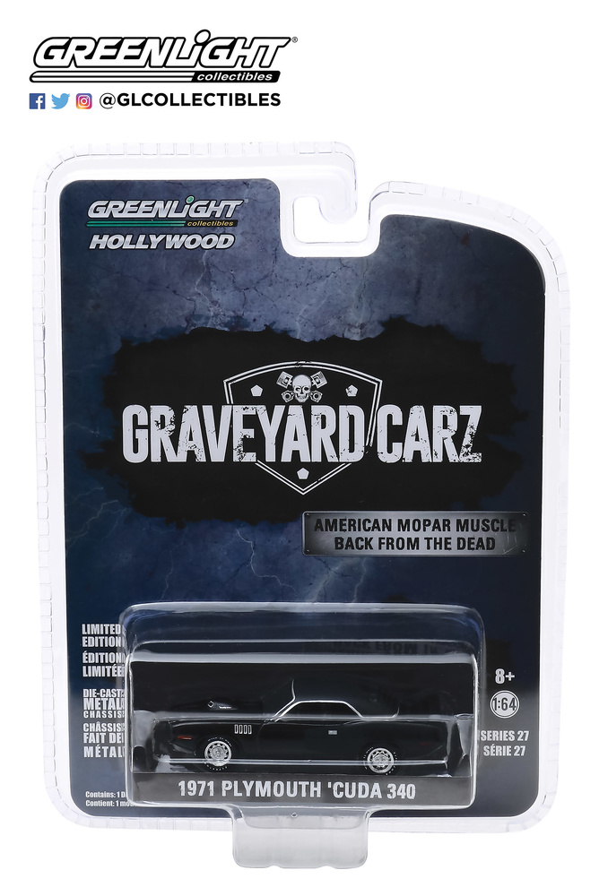 Lote 6 unidades Hollywood Series 27 Greenlight 44870 1/64 