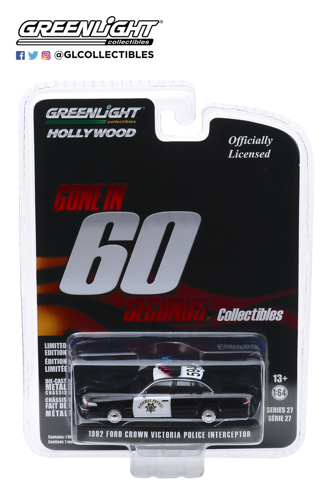 Lote 6 unidades Hollywood Series 27 Greenlight 44870 1/64 