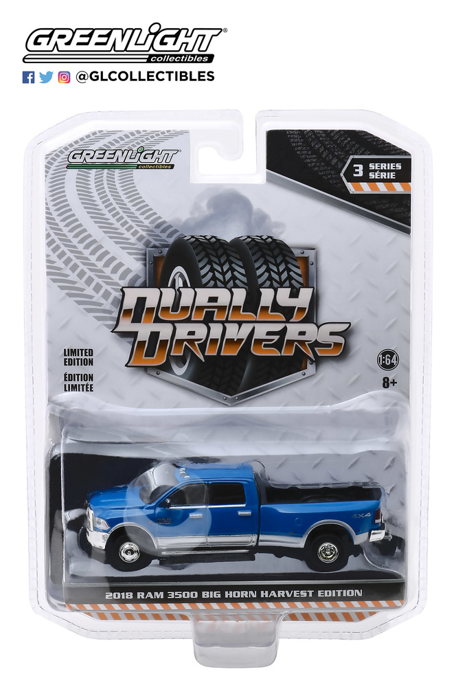 Lote de 6 unidades Dually Drivers Series 3 Greenlight 46030 1/64 