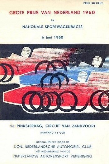 Poster GP. F1 Holanda 1960 