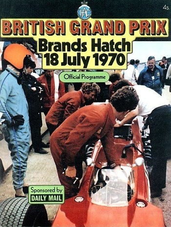 Poster del GP. F1 de Gran Bretaña de 1970 