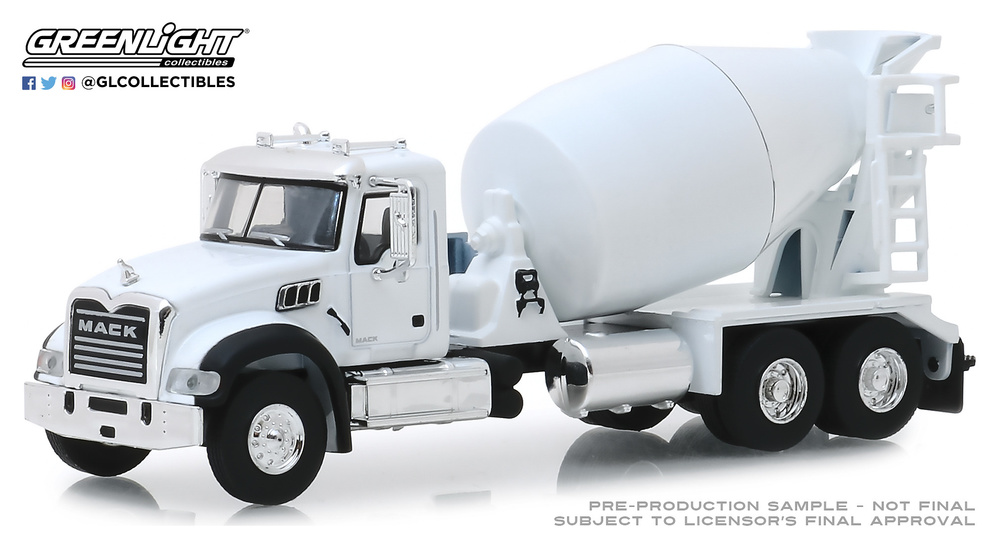 Mack camión hormigonera (2019) Greenlight 45080B 1/64 