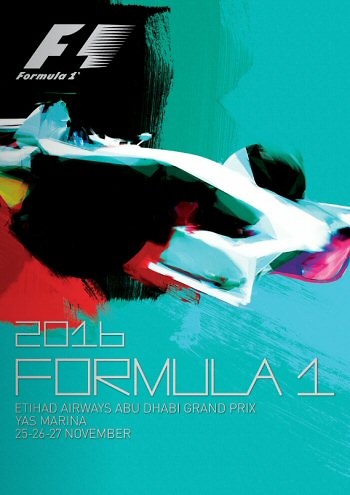 Poster del GP. de F1 de Abu Dhabi de 2016 